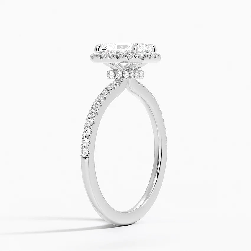 Waverly  Diamond Ring Hidden Halo