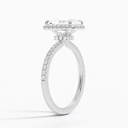 Waverly  Diamond Ring Hidden Halo