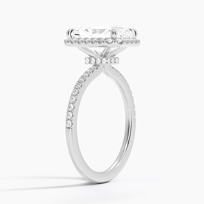 Waverly  Diamond Ring Hidden Halo