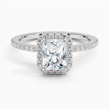 Waverly  Diamond Ring Hidden Halo