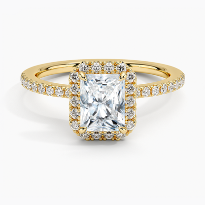 Waverly  Diamond Ring Hidden Halo