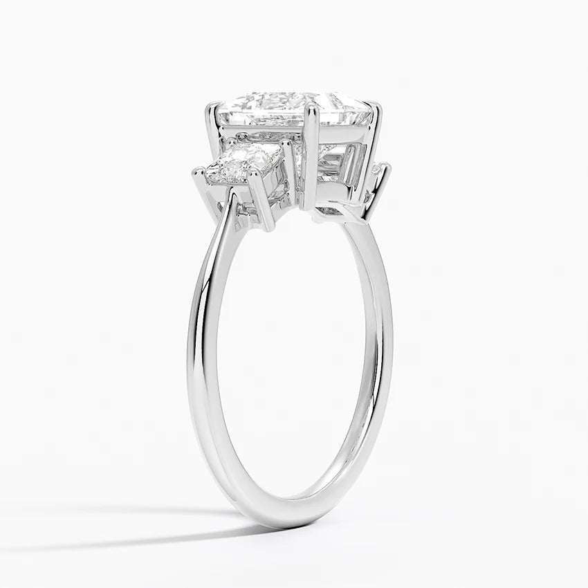 Princess Cut Three Stone Diamond Ring