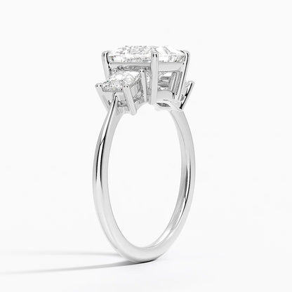 Princess Cut Three Stone Diamond Ring