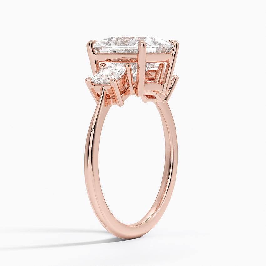 Princess Cut Three Stone Diamond Ring