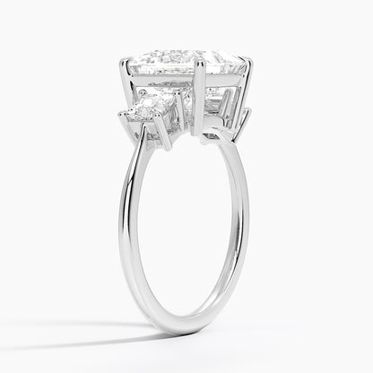 Princess Cut Three Stone Diamond Ring