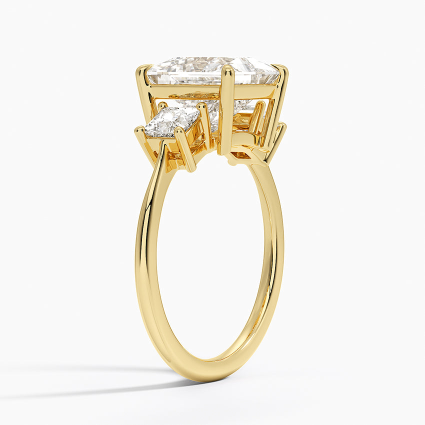 Princess Cut Three Stone Diamond Ring