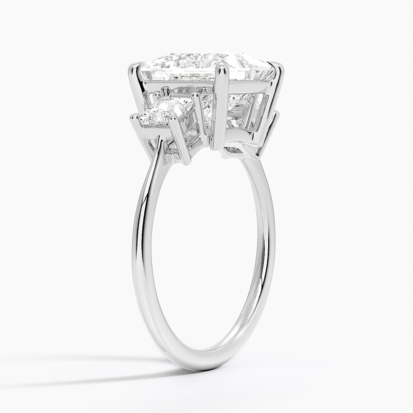 Princess Cut Three Stone Diamond Ring