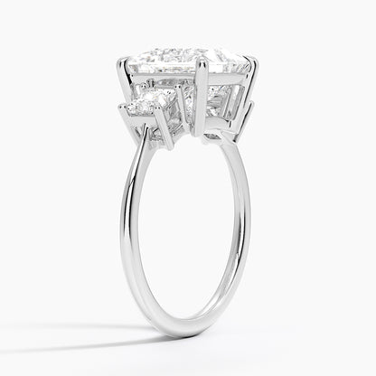 Princess Cut Three Stone Diamond Ring