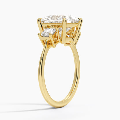 Princess Cut Three Stone Diamond Ring