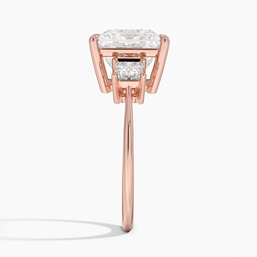 Princess Cut Three Stone Diamond Ring