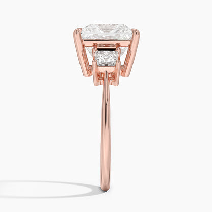 Princess Cut Three Stone Diamond Ring