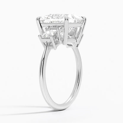 Princess Cut Three Stone Diamond Ring