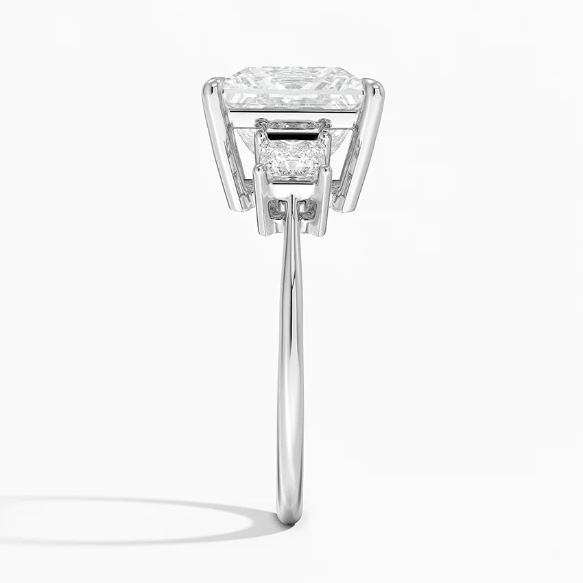 Princess Cut Three Stone Diamond Ring