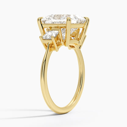 Princess Cut Three Stone Diamond Ring