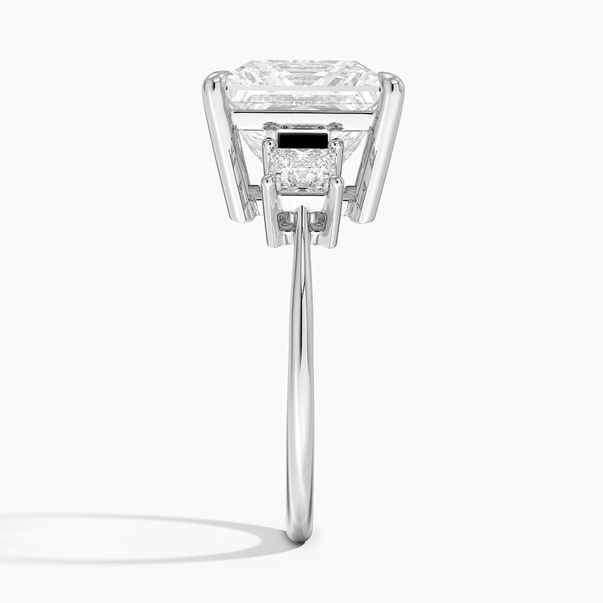 Princess Cut Three Stone Diamond Ring