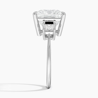 Princess Cut Three Stone Diamond Ring