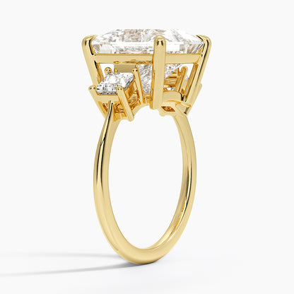 Princess Cut Three Stone Diamond Ring