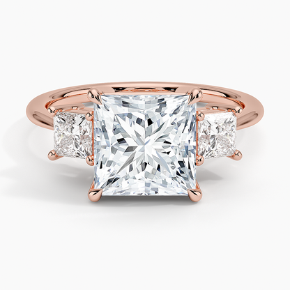 Princess Cut Three Stone Diamond Ring
