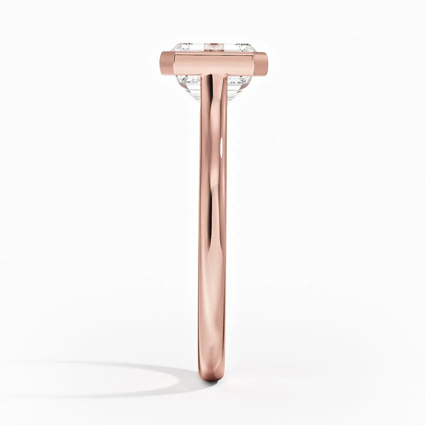 Luna East-West Bezel Solitaire Ring