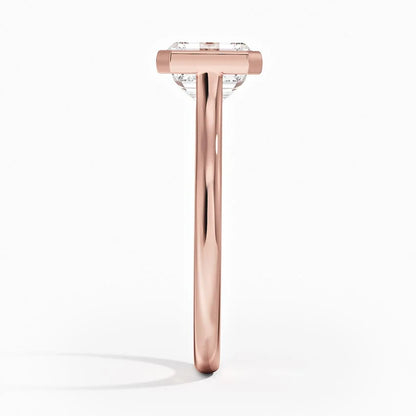 Luna East-West Bezel Solitaire Ring