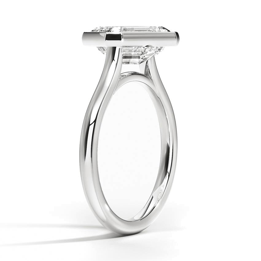 Luna East-West Bezel Solitaire Ring