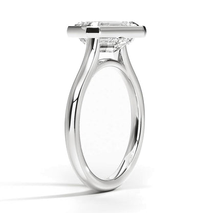Luna East-West Bezel Solitaire Ring