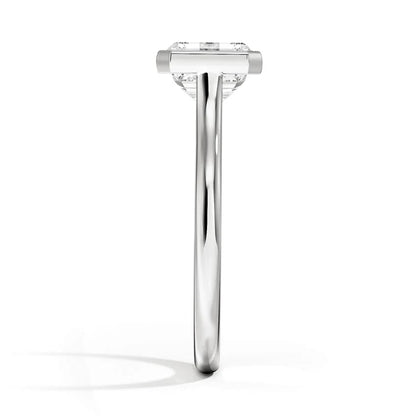 Luna East-West Bezel Solitaire Ring