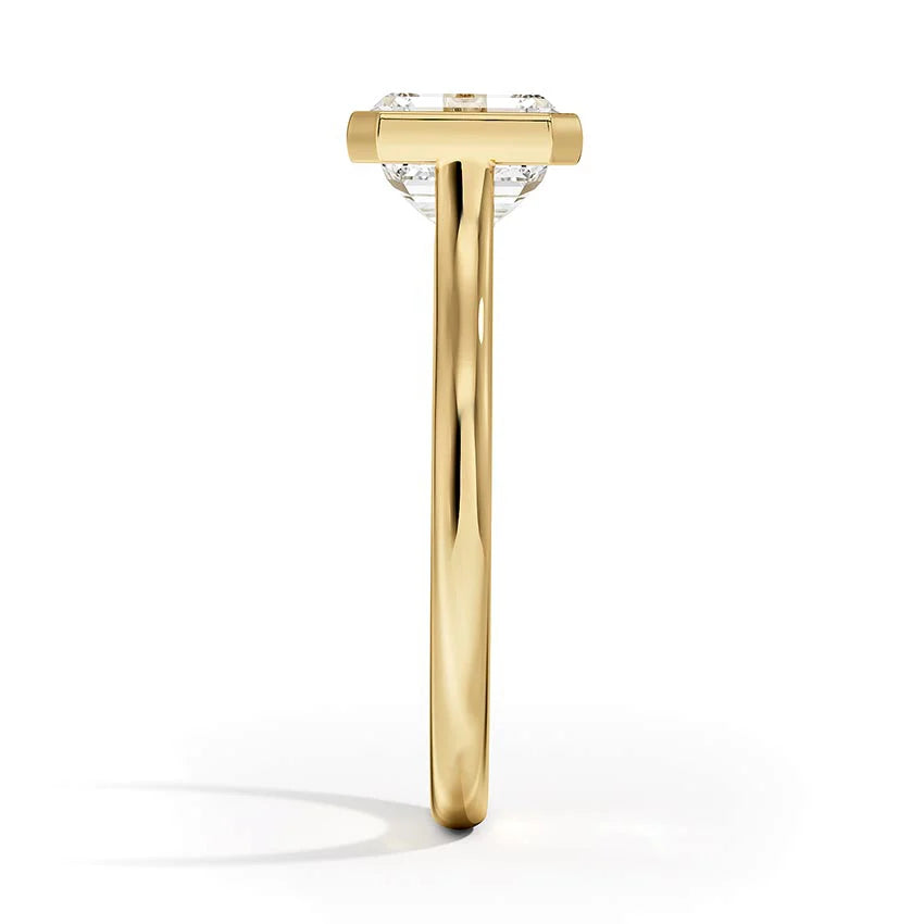 Luna East-West Bezel Solitaire Ring