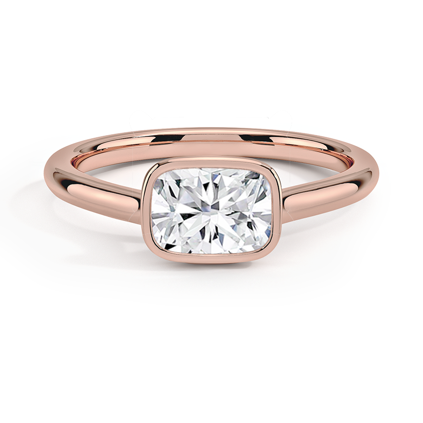 Luna East-West Bezel Solitaire Ring