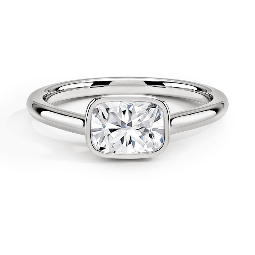 Luna East-West Bezel Solitaire Ring