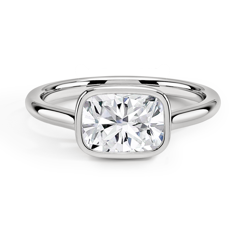 Luna East-West Bezel Solitaire Ring