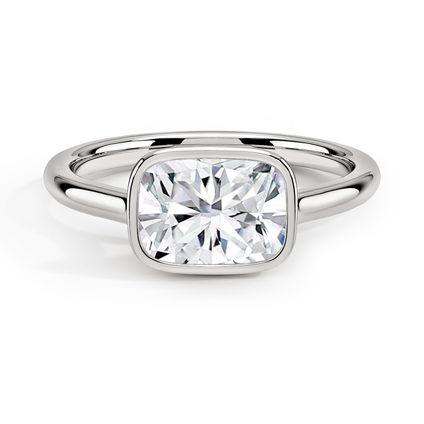 Luna East-West Bezel Solitaire Ring