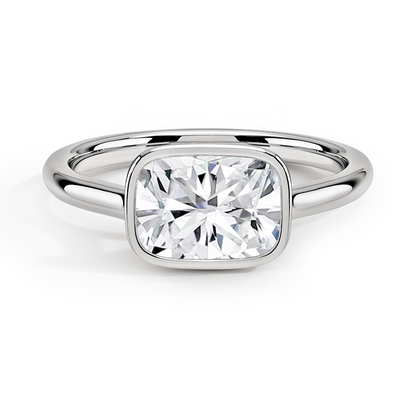 Luna East-West Bezel Solitaire Ring