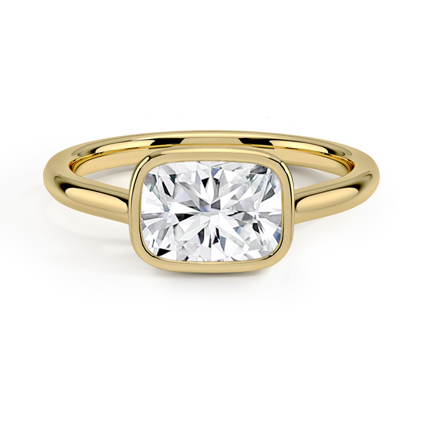 Luna East-West Bezel Solitaire Ring