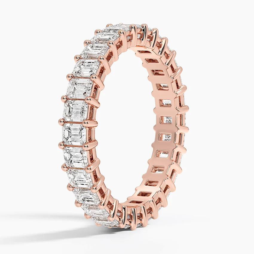 Emerald Eternity Diamond Ring