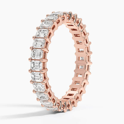 Emerald Eternity Diamond Ring