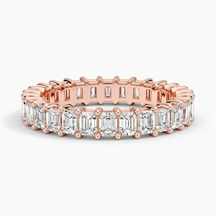 Emerald Eternity Diamond Ring