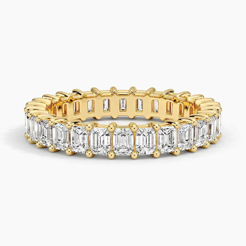 Emerald Eternity Diamond Ring