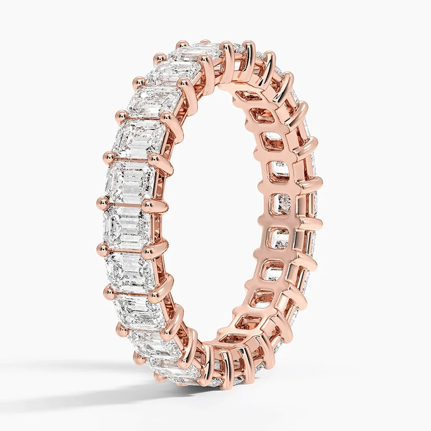 Emerald Eternity Diamond Ring