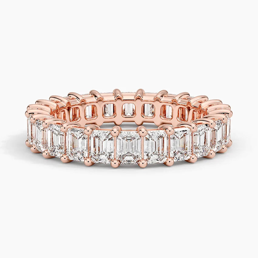 Emerald Eternity Diamond Ring