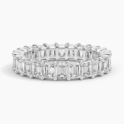 Emerald Eternity Diamond Ring