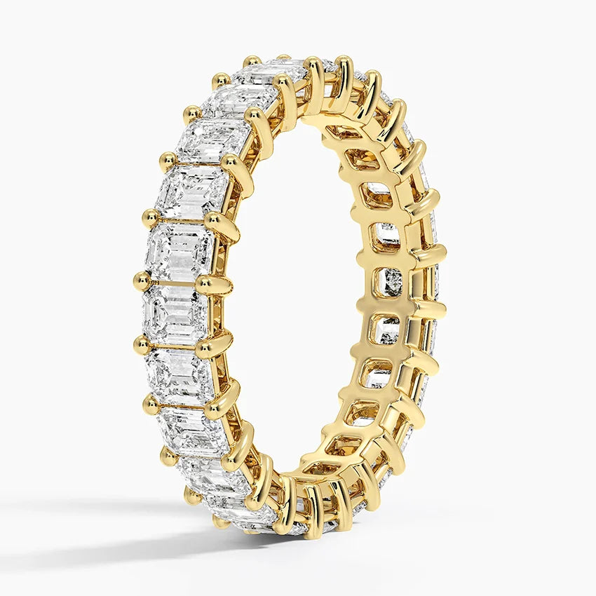 Emerald Eternity Diamond Ring