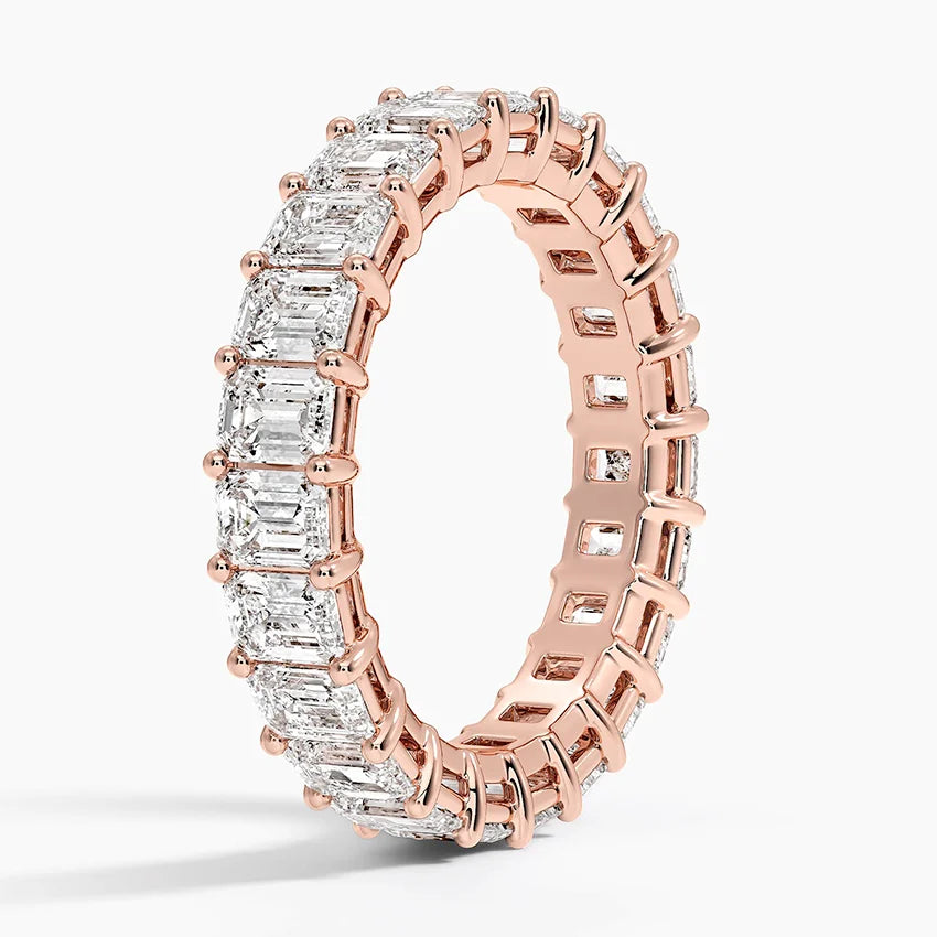 Emerald Eternity Diamond Ring