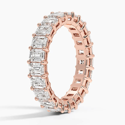 Emerald Eternity Diamond Ring