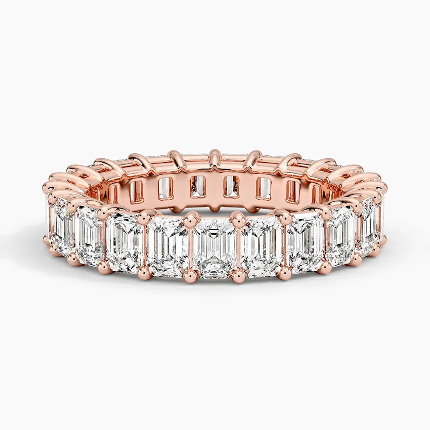 Emerald Eternity Diamond Ring