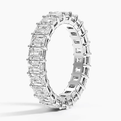 Emerald Eternity Diamond Ring