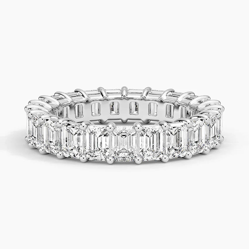 Emerald Eternity Diamond Ring