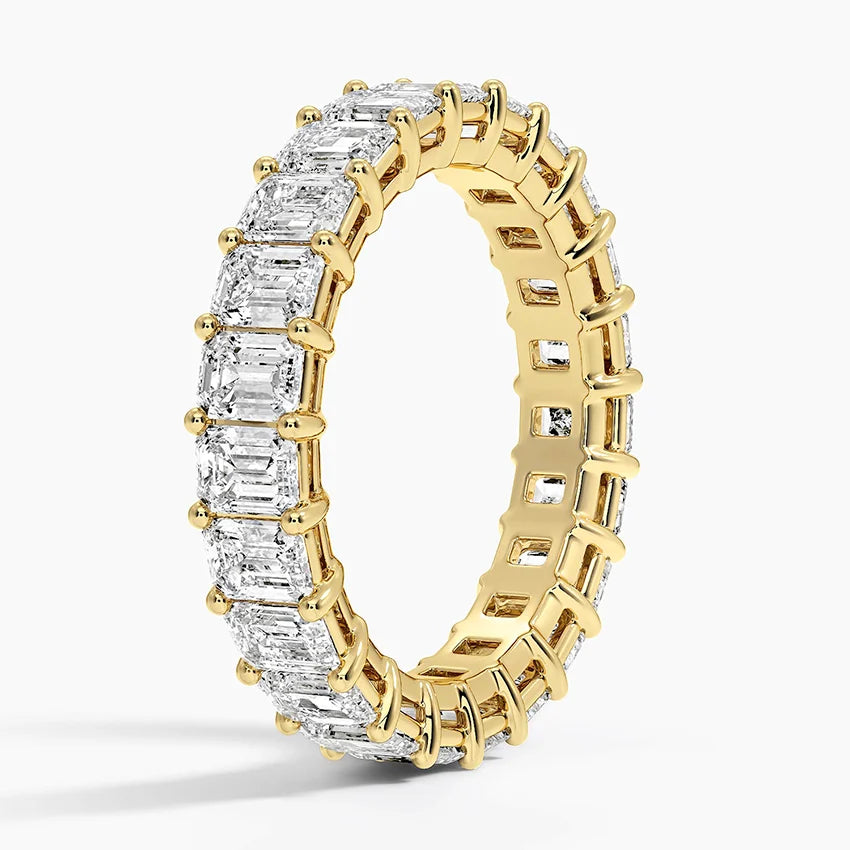 Emerald Eternity Diamond Ring