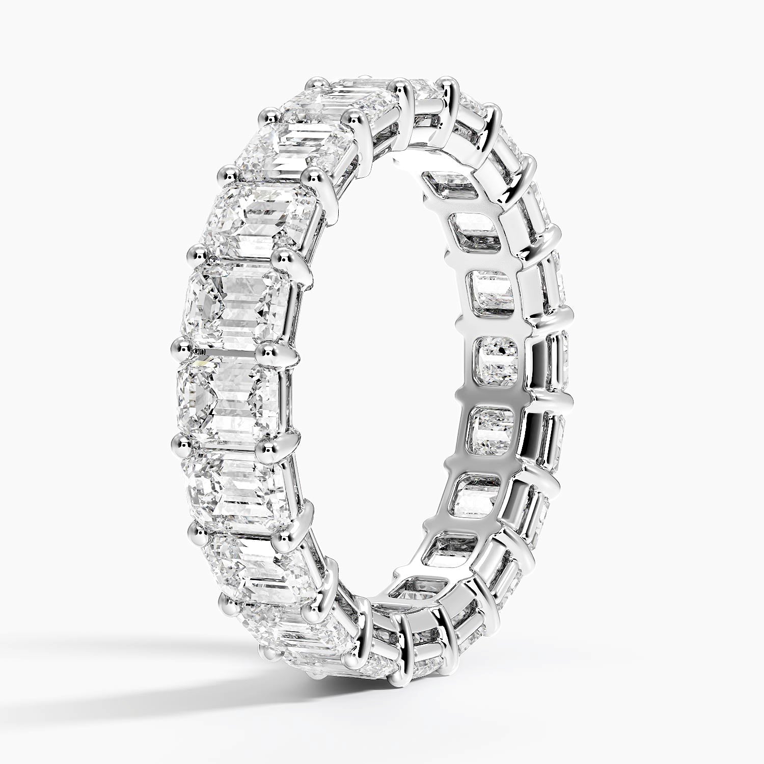 Emerald Eternity Diamond Ring