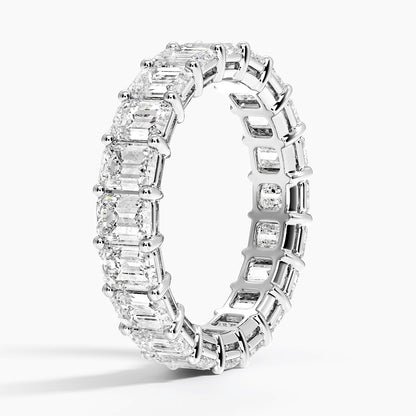 Emerald Eternity Diamond Ring